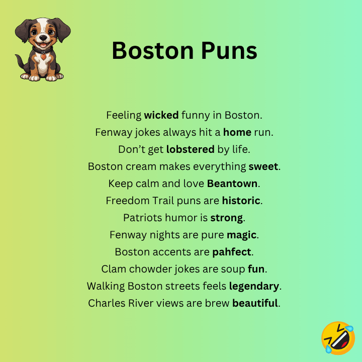 Short Boston Puns