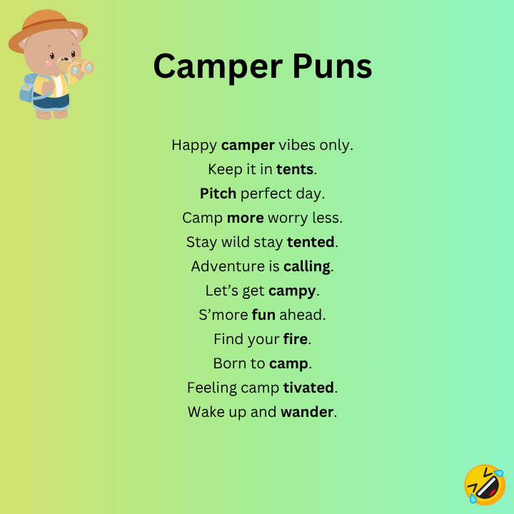 Short Camper Puns