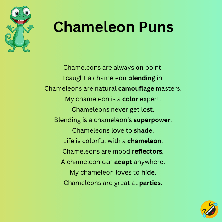 Short Chameleon Puns