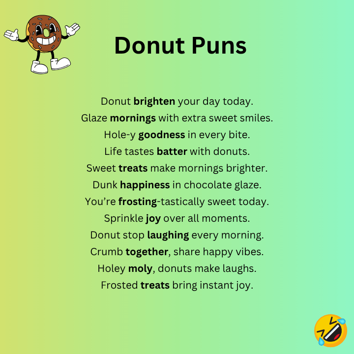 Short Donut Puns