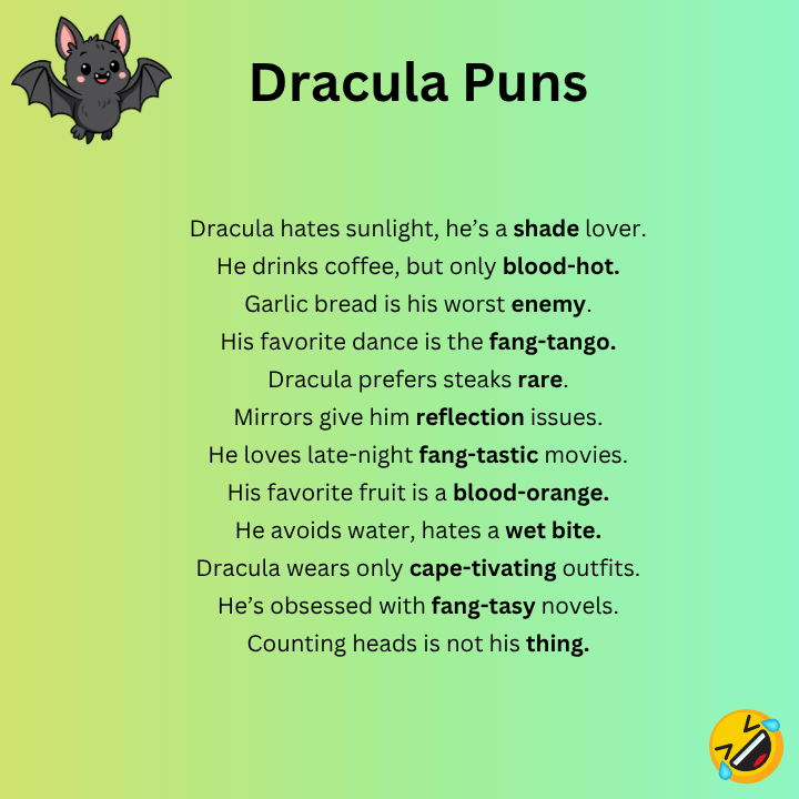 Short Dracula Puns