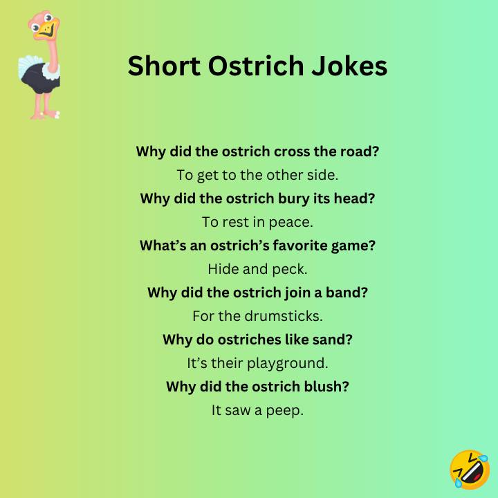 Short Ostrich Jokes