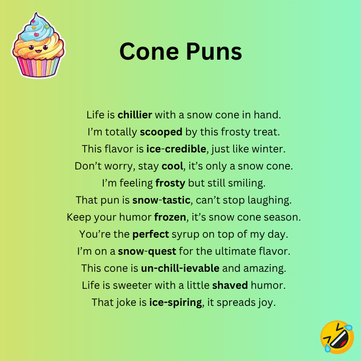 Snow Cone Puns