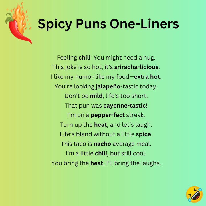 Spicy Puns One-Liners