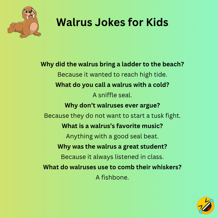 Walrus Jokes for Kids