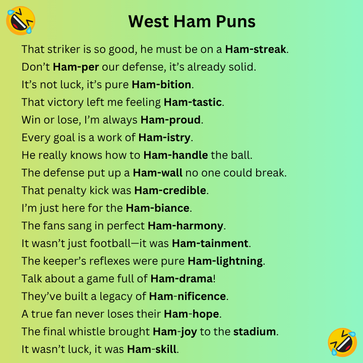 West Ham Puns