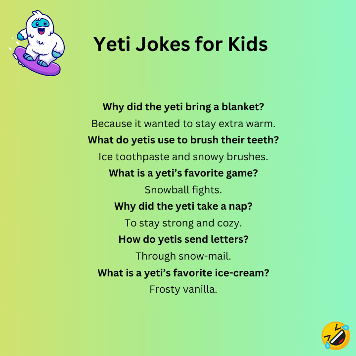 Yeti Jokes for Kids