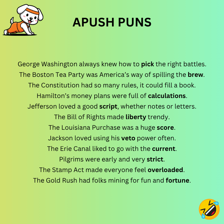 Apush Puns One-Liners