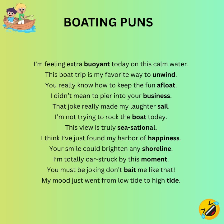 Boating Puns