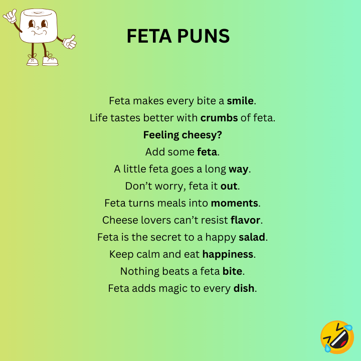 Feta Puns One-Liners 