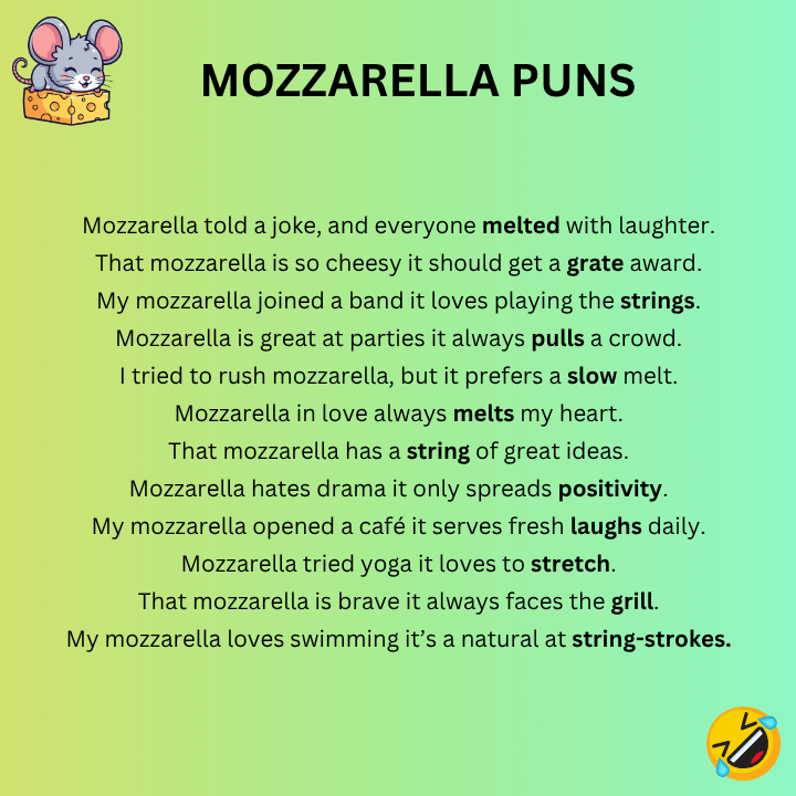 Funny Mozzarella Puns