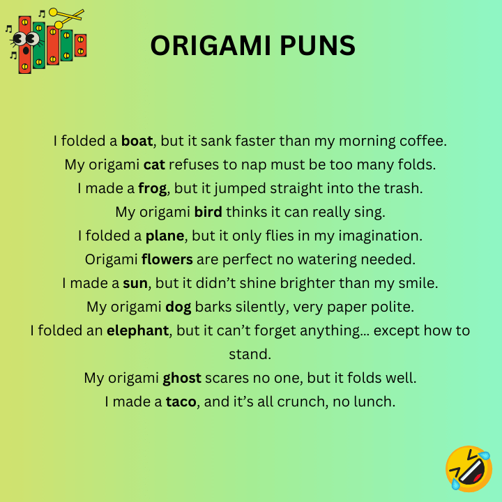 Funny Origami Puns