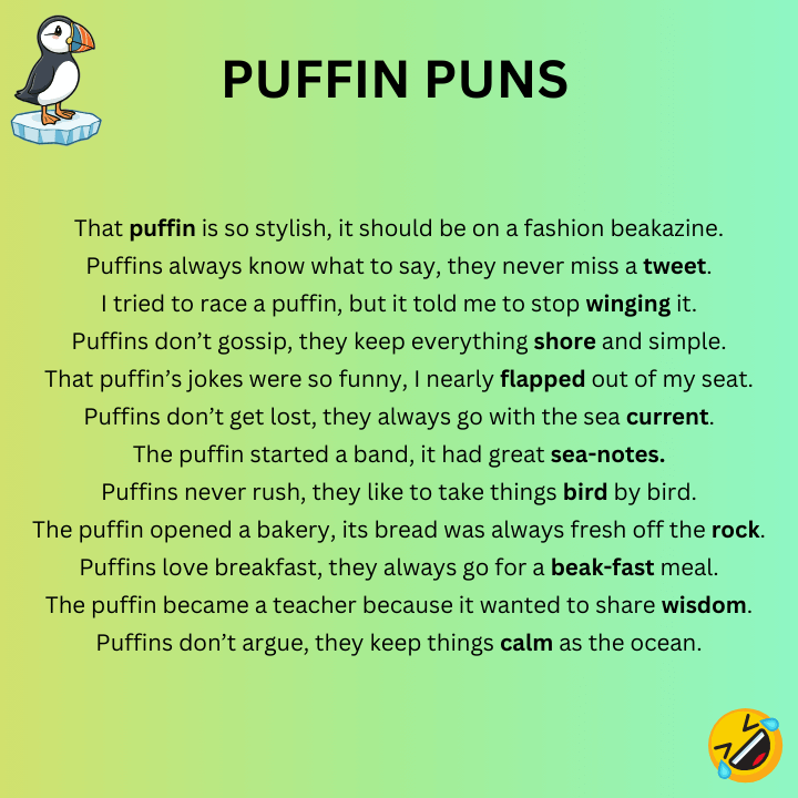 Funny Puffin Puns