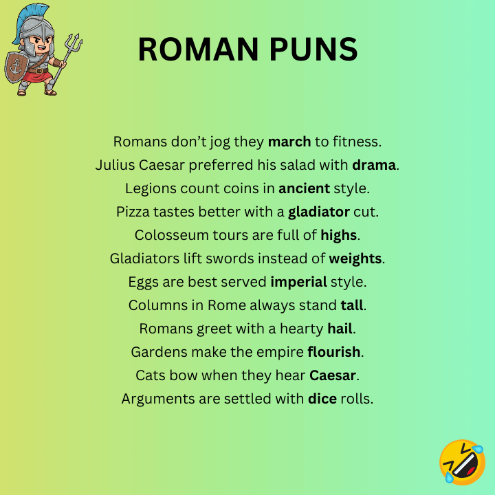 Funny Roman Puns
