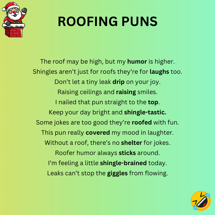 Funny Roofing Puns