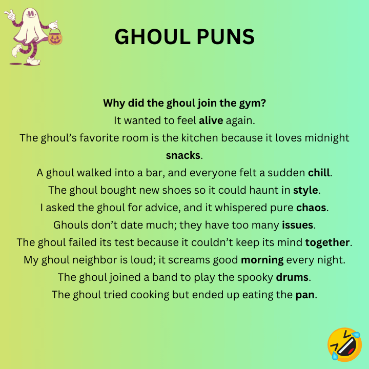 Ghoul Puns One-Liners