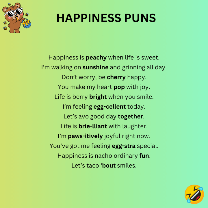 Happiness Puns One-Liner