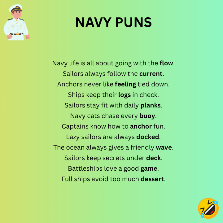 Navy Puns One-Liners