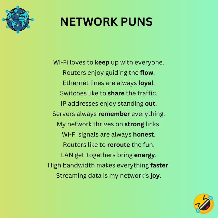 Network Puns One-Liners 