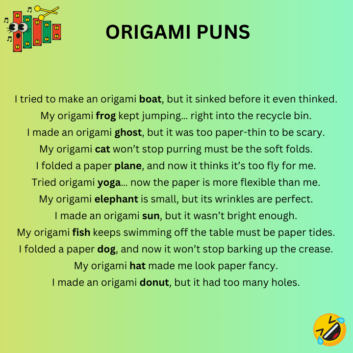 Origami Puns  