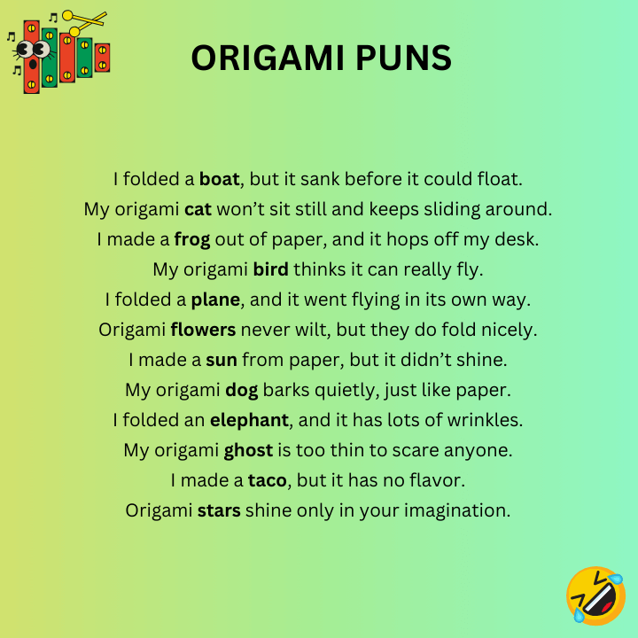 Origami Puns One-liners