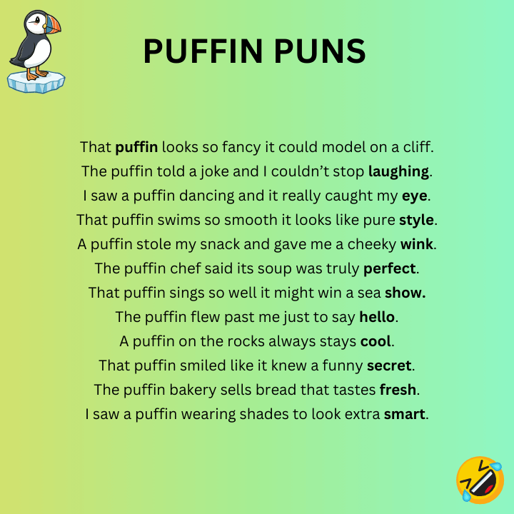 Puffin Puns One-Liners