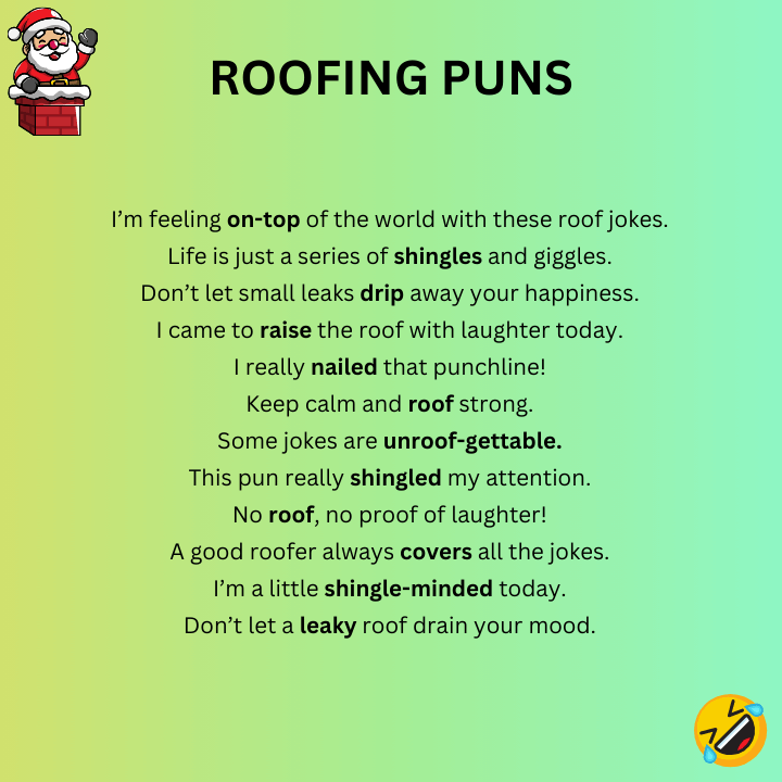 Roofing Puns One-Liners
