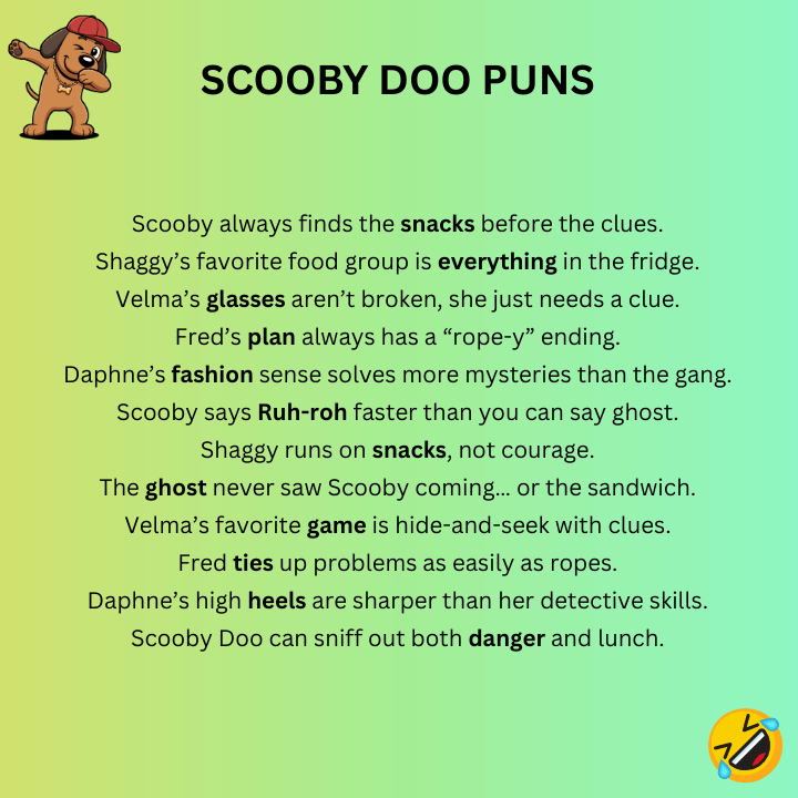 Scooby Doo puns One-Liners