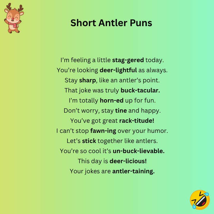 Short Antler Puns