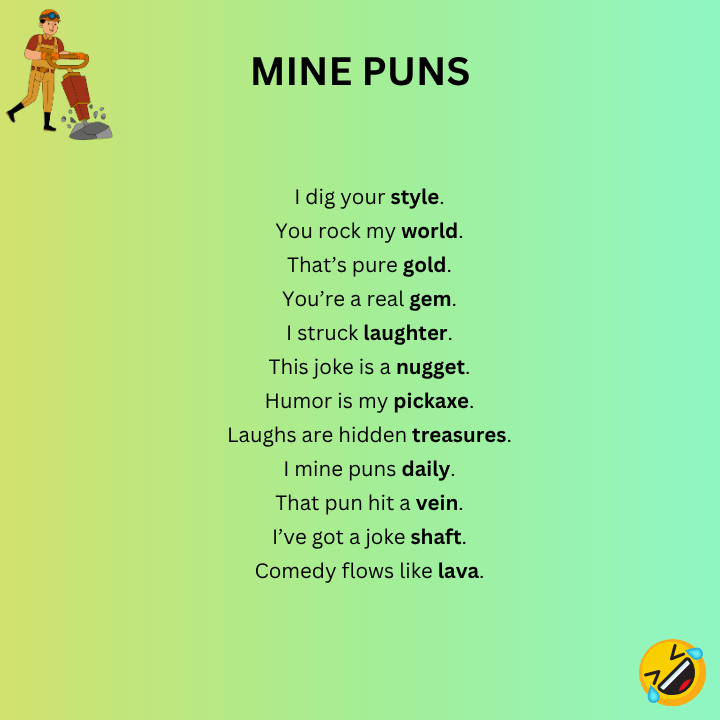 Short Mine Puns