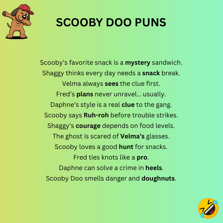 Short Scooby Doo Puns