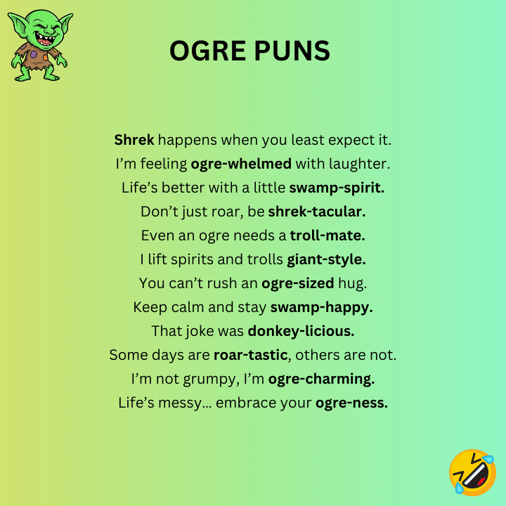 Shrek Ogre Puns