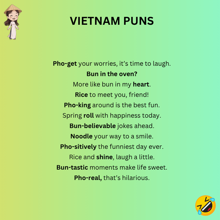 Vietnam Puns One-Liners
