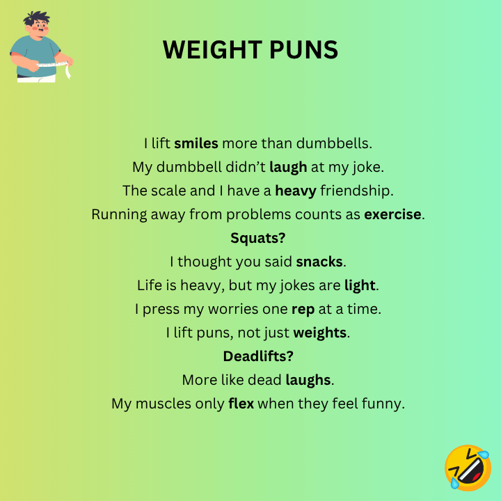 Weight Puns One-Liners