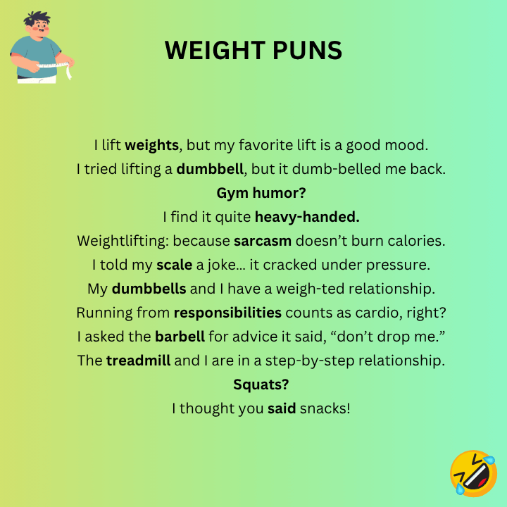 Weight Puns