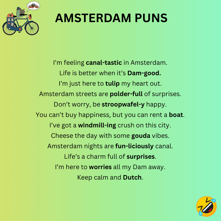 Amsterdam Puns One-Liners