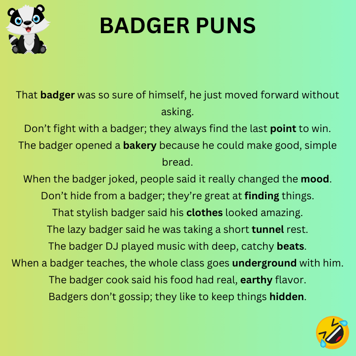 Badger Puns
