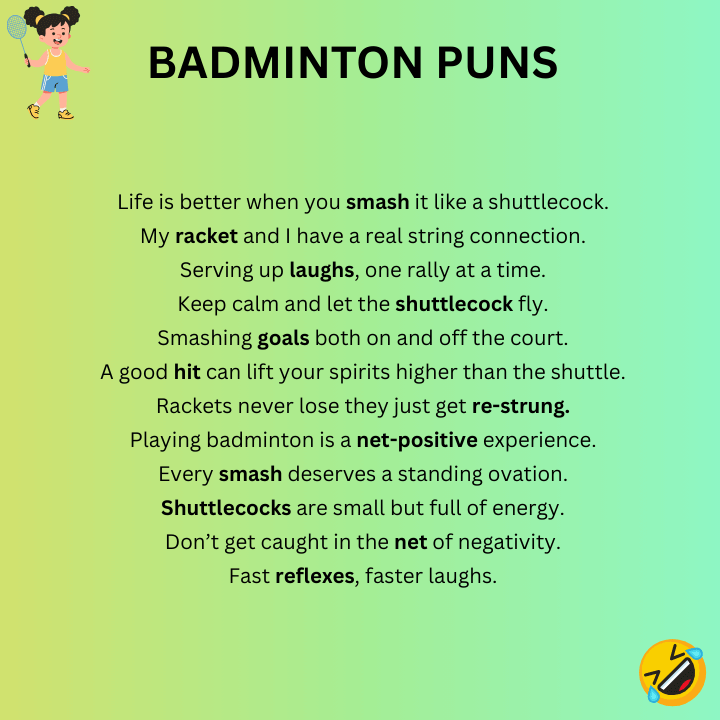 Badminton Puns One-Liners