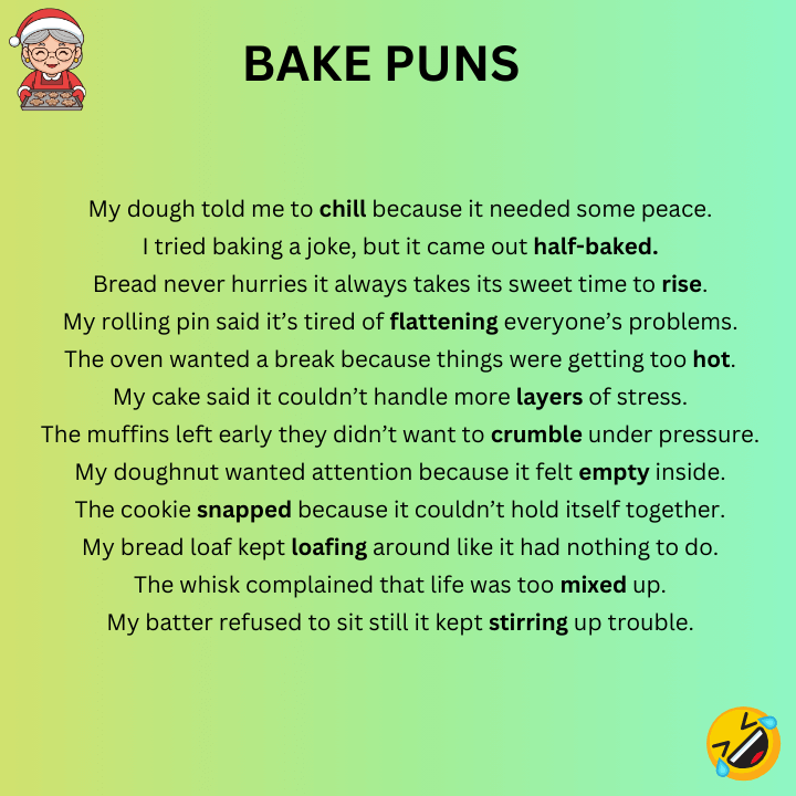 Bake Puns One-Liners  