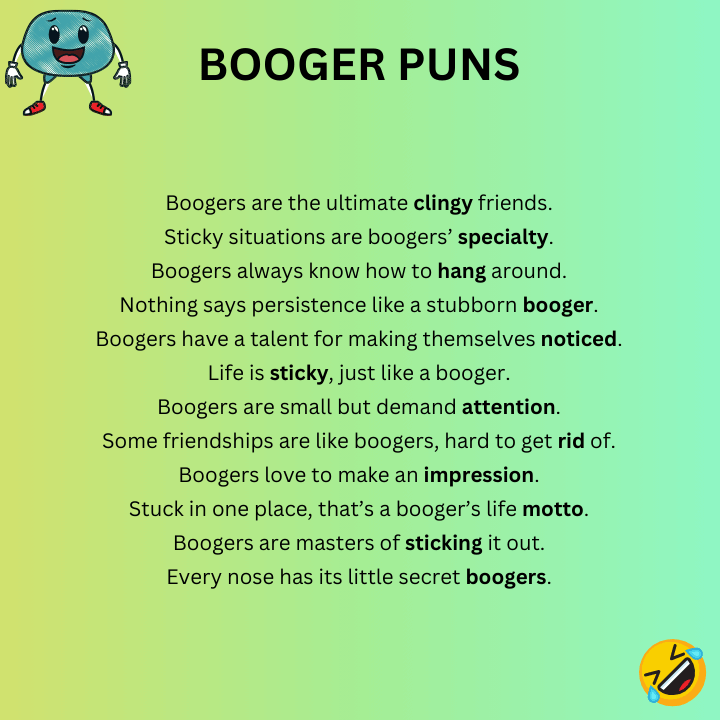 Booger Puns