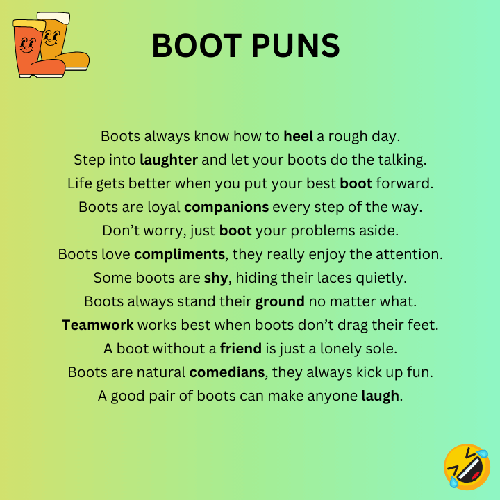 Boot Puns One-Liners