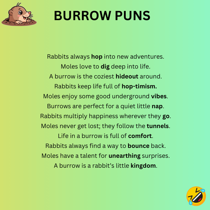 Burrow Puns  