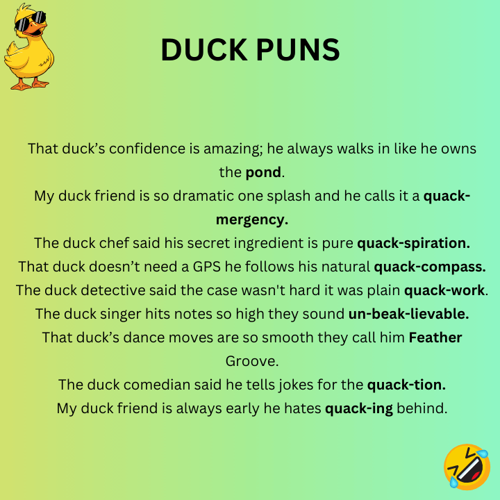 Duck Puns One-Liners