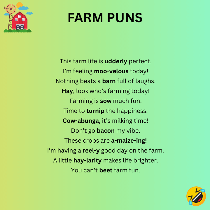 Farm Puns One-Liners