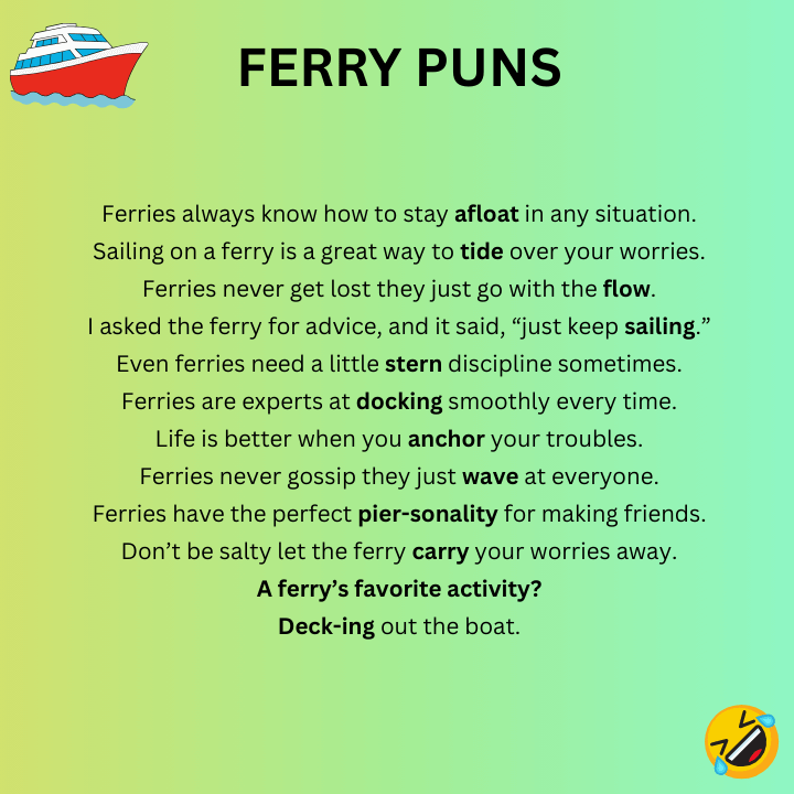 Ferry Puns One-Liners