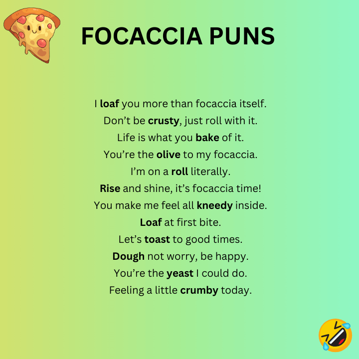 Focaccia Puns 