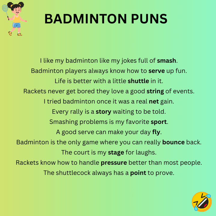 Funny Badminton Puns