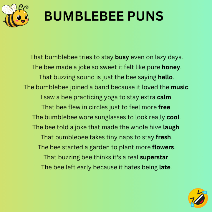 Funny Bumblebee Puns