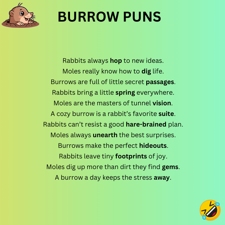 Funny Burrow Puns