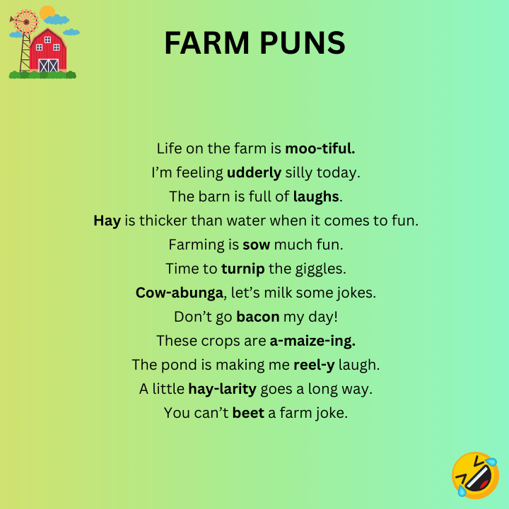 Funny Farm Puns